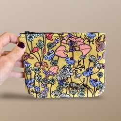 Pochette Plate Velours Printemps